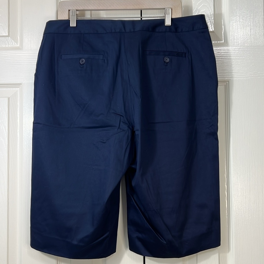 Jones New York Navy Blue Tailored Shorts - Picture 2 of 5